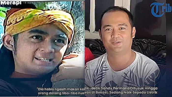 Kolase foto Sandy Permana,Aktor Sinetron Misteri Gunung Merapi atau Mak Lampir. Kabarnya Tewas Ditusuk OTK.