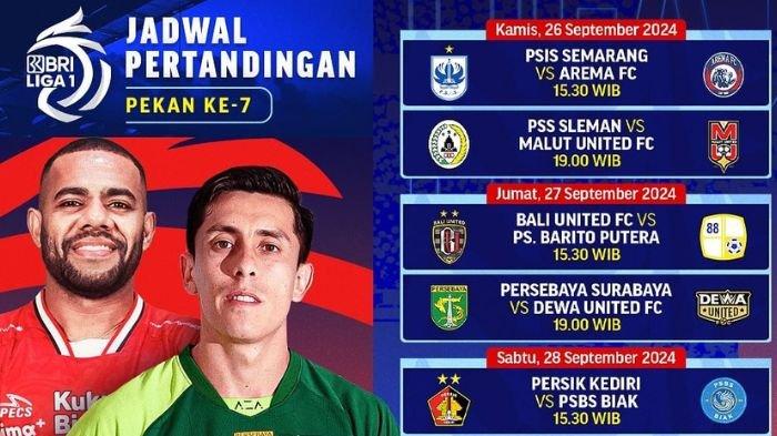 Jadwal Liga 1 2024/2025 Pekan Ketujuh