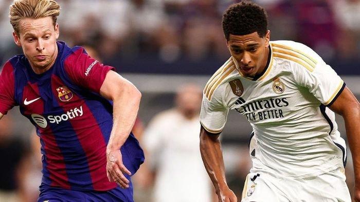  Frenkie De Jong di laga Real Madrid vs Barcelona