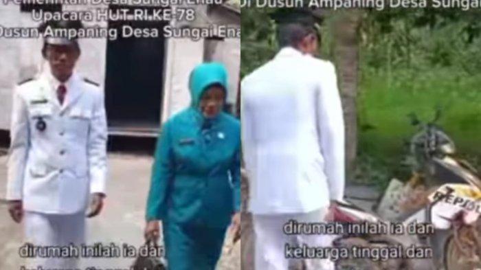 Kades Sungai Enau viral di media sosial lantaran kesederhanaanya. Jabat dua periode tapi rumah tak berubah.