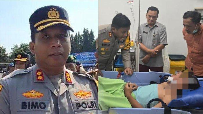 Kapolres Kediri Nangis Tengok Anak Bungsu Selamat dari Pembunuhan Satu Keluarga Guru (kanan). Segini harta kekayaannya.