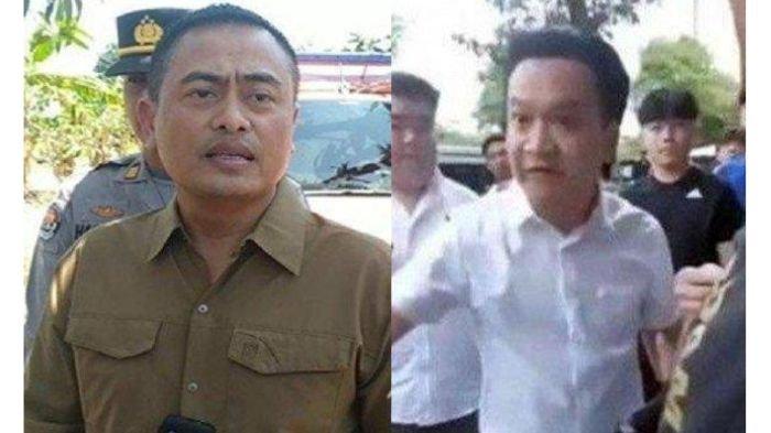 Kompol Teguh Setiawan, Wakasat Reskrim Polrestabes Surabaya (kiri)
Ivan Sugianto, pembuat onar di SMA Gloria 2 Surabaya (kanan)