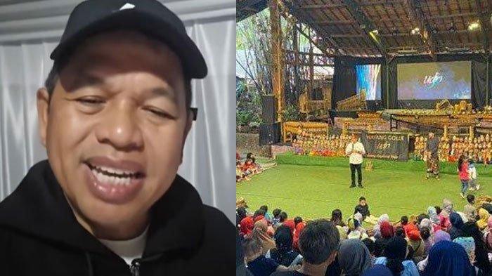 TAKUT DICOPOT DEDI MULYADI - (kiri) Tangkapan layar unggahan akun Instagram Dedi Mulyadi, @dedimulyadi17, Senin (24/2/2025). (kanan) Pertunjukan di Saung Angklung Udjo, Jalan Padasuka, Kota Bandung. Rencana Study Tour SMAN 1 CIlaku dibatalkan.