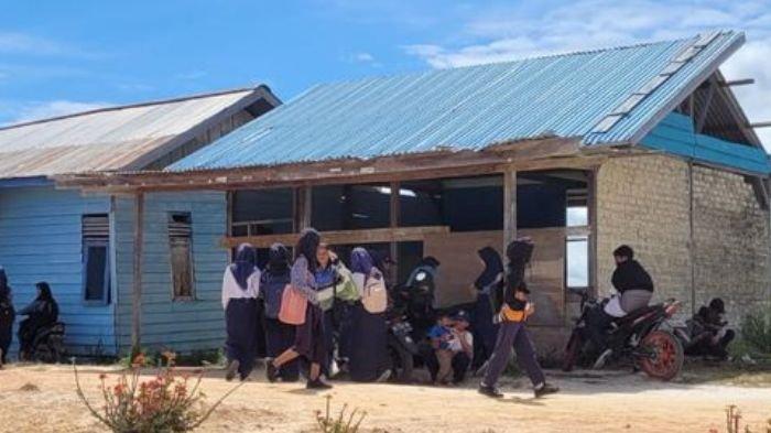 Sekolah tempat Bu Guru Elin mengajar di Nunukan, Kalimantan Utara