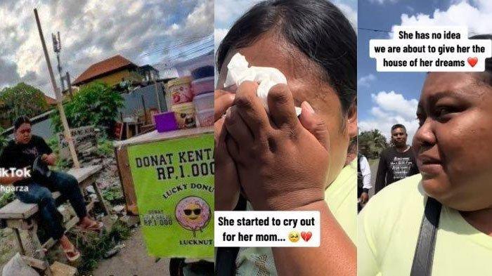 Tangis penjual donat dapat rejeki nomplok