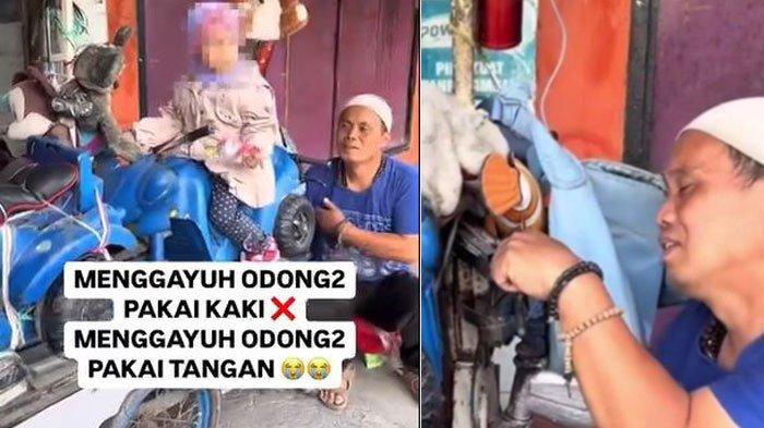 Video Pak Ujang nafkahi keluarga, pagi kayuh odong-odong sore jadi pemulung, cuma dapat Rp20 ribu