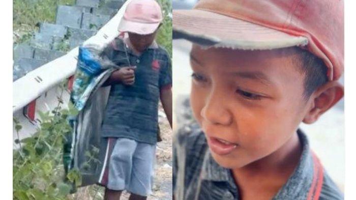 Bocah SD di Bangkalan, Jawa Timur, jadi pemulung sepulang sekolah