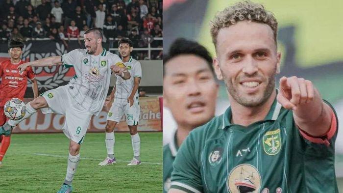 Kolase Dusan Stevanovic dan Ze Valente saat dipercaya menjadi kapten Persebaya Surabaya