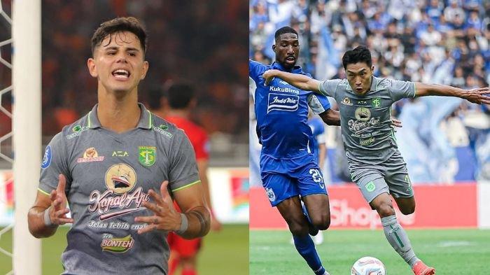 Kolase foto Bruno Moreira dan Song Ui-Young. Duo legiun asing Persebaya Surabaya itu diwaspadai oleh pelatih PSS Sleman