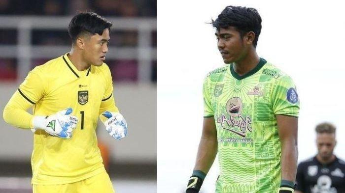 Kolase foto Ernando Ari (Kiri) dan Andhika Ramadhani (Kanan). Dua kiper Persebaya Surabaya di Liga 1.
