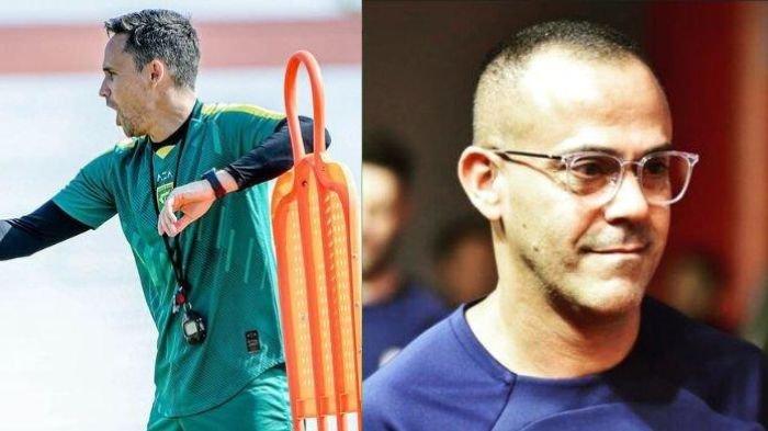 Kolase foto Paul Munster dan Fabio Araujo Lefundes. Duel taktik antara keduanya akan tersaji di laga Persita Tangeran vs Persebaya Surabaya