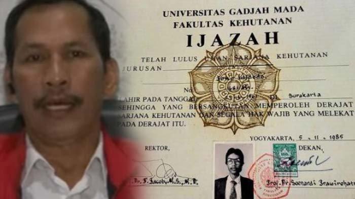 BINGUNG - Advokat Komardin beralasan menggugat UGM soal ijazah Jokowi karena nilai tukar rupiah terhadap dollar anjlok akibat polemik ini. Alasan ini membuat bingung Projo.