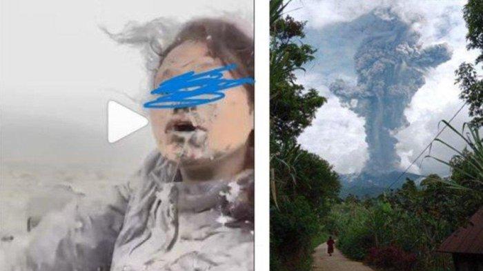 Video mahasiswa pendaki Gunung Merapi viral saat erupsi