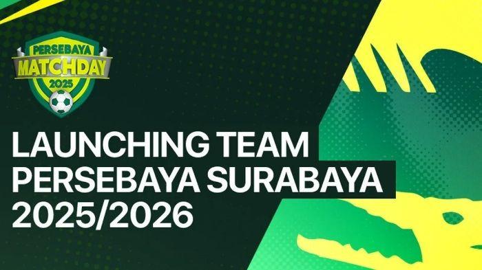 Poster pertandingan Sepak Bola Persebaya Surabaya vs PSS Sleman, Sabtu 19 Juli 2025