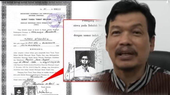 OTENTIK - Kepala SMAN 6 Surakarta Munarso memastikan Jokowi lulus dari sekolahnya dan mendapat ijazah asli. Dia beber bukti-bukti otentik.
