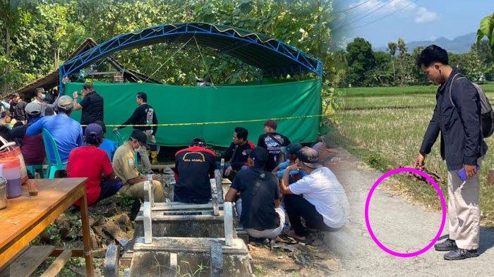 Makam Jiono, pemuda Ponorogo yang tewas diduga dibunuh namun dilaporkan kecelakaan, dibongkar Selasa (21/5/2024).