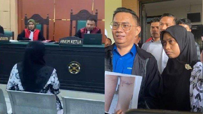 Guru Supriyani dan pengacaranya, Andri Darmawan. Andri Makin Yakin Guru Supriyani Tak Bersalah.