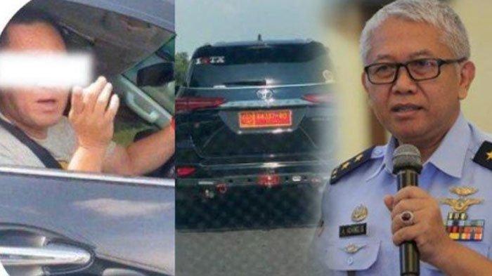 Marsda TNI (purn) Asepo Adang melaporkan pengemudi Fortuner yang mencatut plat dinasnya tabrak pengendara di jalan.