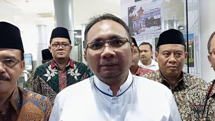Menag Yaqut Cholil Qoumas saat kunjungan ke UIN SATU Tulungaggung , Sabtu (4/5/2024).