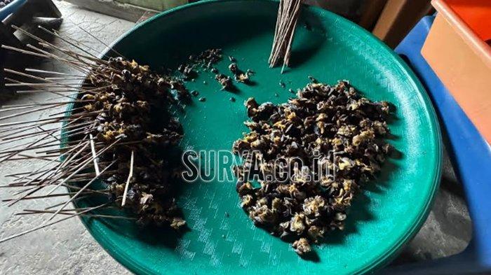 Menu bekicot di warung Hosana Desa Plosokidul Kecamatan Plosoklaten Kabupaten Kediri