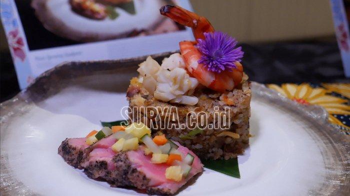 Menu nasi goreng tuna asap