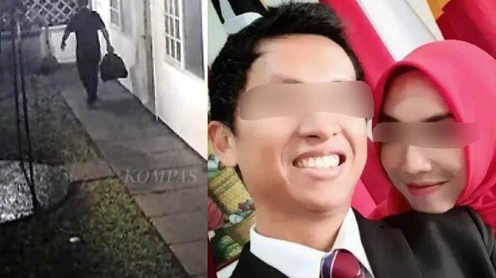 DIPLOMAT MUDA - Foto CCTV, Arya Daru dan istri. Kakak ipar korban, Meta Bagus menjelaskan bahwa kondisi istri almarhum kini membuatnya bingung. Meta mengaku bingung bagaimana mendeskripsikan gelagat adiknya itu setelah suaminya ditemukan tewas.