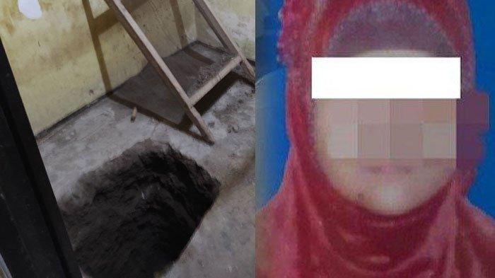 Fitriani (kanan) dan lokase jasadnya dicor (kiri). Inilah Nasib Pria Diduga Selingkuhan Fitriani Wanita yang Jasadnya Dicor di Blitar.