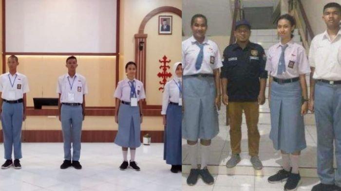 Kristianie bersama 3 teman lainnya