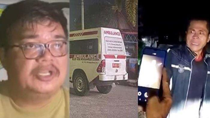 Suwardi, sopir ambulans yang tega menurunkan jenazah bayi di jalan (kiri)
Keluarga dari jenazah bayi yang diturunkan di jalan (kanan)