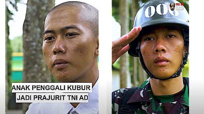 Anak Tukang Gali Kubur yang Berhasil Lolos Jadi Prajurit TNI AD. Simak kisahnya.