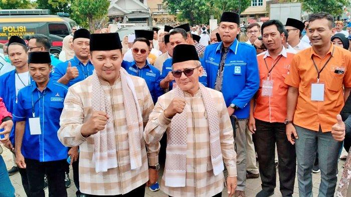 Pasangan Rusdi Sutejo dan Shobih Asrori resmi mendaftar Pilkada Pasuruan 2024 ke KPU Kabupaten Pasuruan, Rabu (28/8/2024) pagi.