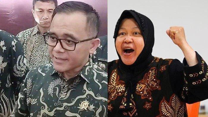 Abdullah Azwar Anas dan Risma. Inilah Peluang Risma dan Azwar Anas Jadi Penantang Khofifah di Pilgub Jatim.