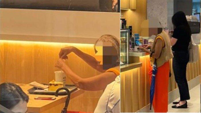 Pengemis yang viral karena malah ngafe