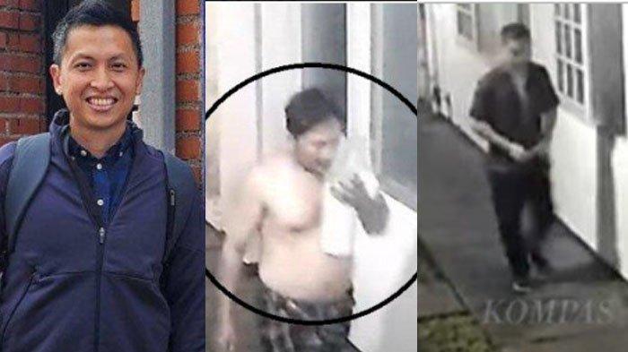 TEREKAM CCTV - Gelagat penjaga kos sebelum Arya Daru ditemukan tewas terlilit lakban, viral di media sosial. Sempat mondar-mandir depan kamar.