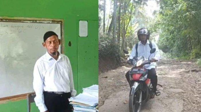HONORER - Saryono, guru honorer di Sukabumi