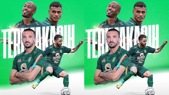 Persebaya Surabaya resmi mengumumkan berpisah dengan empat pemain asingnya musim lalu, yakni Dusan Stevanovic, Yan Victor, Robson Duarte dan Paulo Henrique.