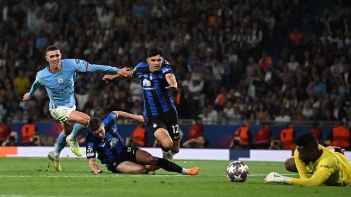Andre Onana saat berjibaku di depan gawangnya di laga Final Liga Champions