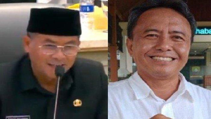 WAGUB SINDIR SEKDA - (kiri) Wakil Gubernur Jawa Barat Erwan Setiawan. (kanan) Sekretaris Daerah Jawa Barat Herman Suryatman. Erwan sindir Herman di hadapan Dedi Mulyadi.
