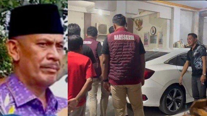 RUMAH KADES KOHOD DIGELEDAH - Rumah Kades Kohod Arsin di Jalan Kalibaru, Kohod, Kecamatan Pakuhaji, Tangerang digeledah penyidik Bareskrim Polri pada Senin (10/2/2025) malam. Penyidik membongkar peran Arsin (foto kiri) dalam pemalsuan SHGB area pagar laut tangerang.