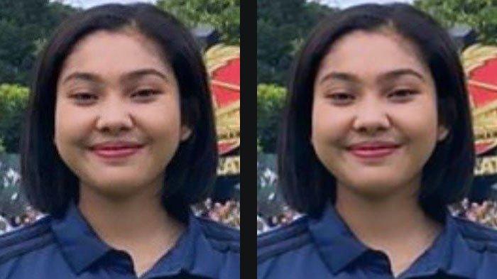 Kolase foto Via Tiara Ningrum Eks Paskibraka Nasional yang Lolos Seleksi Akmil. Simak sosoknya.