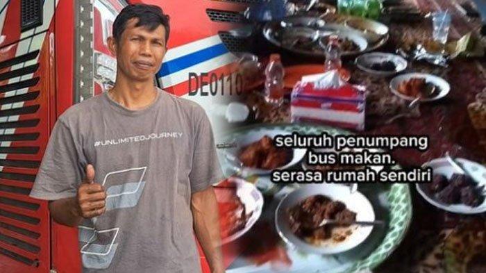 Satir, sopir bus yang membawa semua penumpangnya ke rumah untuk makan karena kelaparan di hari pertama lebaran.