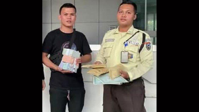 Hardiwinata Syahputra, Sekuriti kembalikan uang ke pemiliknya.