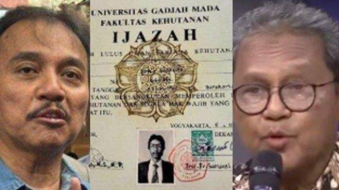 IJAZAH JOKOWI - Penasehat Ahli Kapolri, Aryanto Sutadi (kanan), yang menduga ada dalang di balik kasus ijazah Jokowi. Pakar Telematika Roy Suryo (kiri) yang menuding ijazah Jokowi palsu