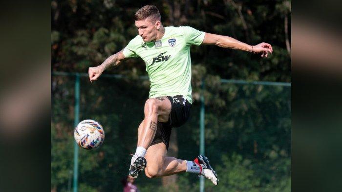 Slavko Damjanovic saat berlatih bersama Bengaluru FC.