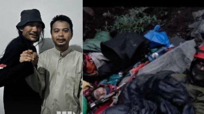 EVAKUASI - Agam Rinjani dan tim SAR lain mengevakuasi jasad Juliana Marins, pendaki asal Brasil yang jatuh ke jurang Gunung Rinjani