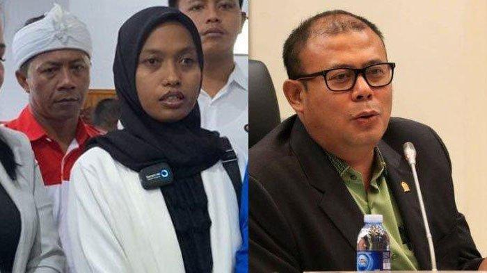 Guru Supriyani dan Wakil Ketua DPR Cucun Ahmad. Cucun Mendorong Kasus Ini Diselesaikan dengan Restorative Justice.
