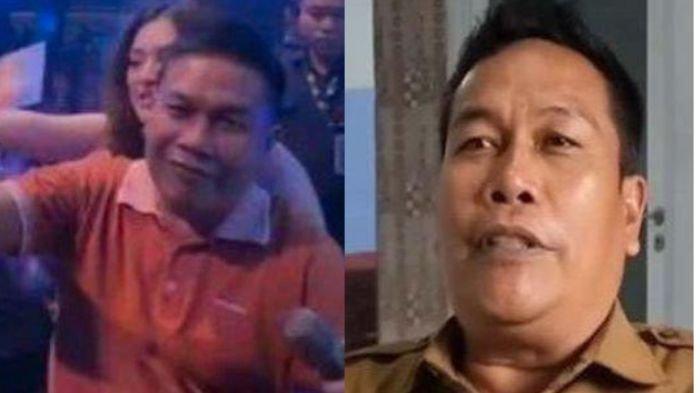 KADES NYAWER - Kepala Desa (Kades) Karangsari Cirebon, Casmari nyawer di kelab malam atau diskotek.