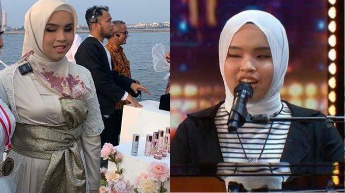 Kolase foto Putri Ariani. Inilah Totalitas Persiapan Putri Ariani Tampil di Live Show America's Got Talent 2023.