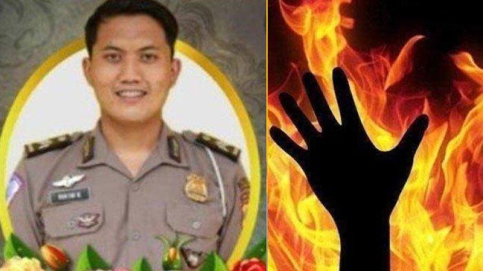 Briptu RDW (kiri), Polisi Jombang Jatim yang Tewas Dibakar Istrinya. Terkuak tabiatnya.