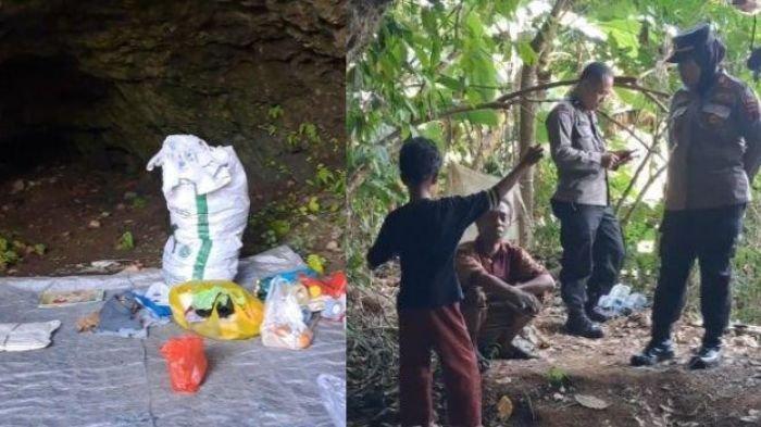 Ayah dan anak pilih tinggal di goa dekat kuburan